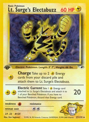 Lt. Surge's Electabuzz (27), Gym Heroes