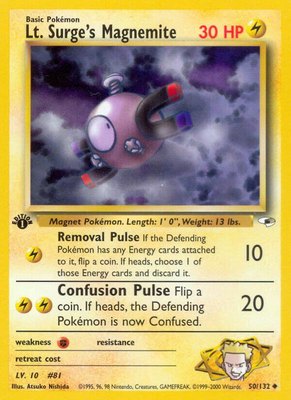 Lt. Surge's Magnemite (50), Gym Heroes
