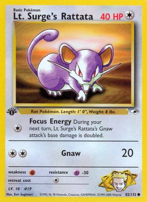 Lt. Surge's Rattata, Gym Heroes