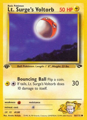 Lt. Surge's Voltorb, Gym Challenge