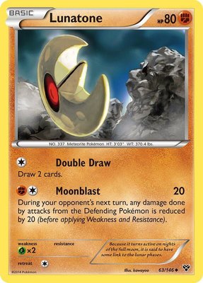 Lunatone, XY Base Set
