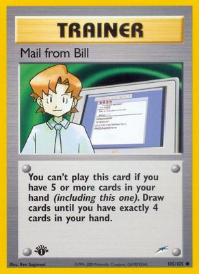 Mail from Bill, Neo Destiny