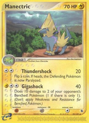 Manectric, EX Ruby and Sapphire