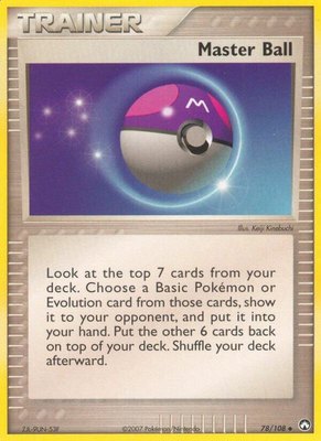 Master Ball, EX Power Keepers