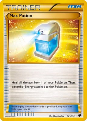 Max Potion (121 Secret Rare), Plasma Freeze