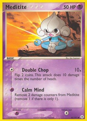 Meditite, EX Hidden Legends