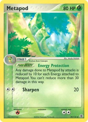 Metapod, EX FireRed & LeafGreen