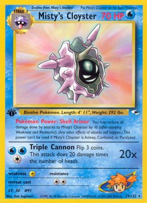 Misty's Cloyster, Gym Heroes