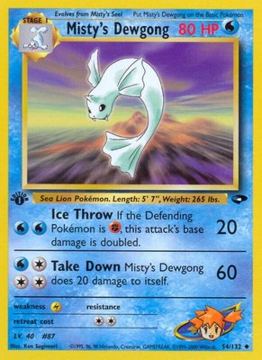 Misty's Dewgong, Gym Challenge