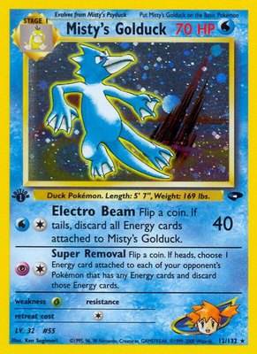 Misty's Golduck, Gym Challenge