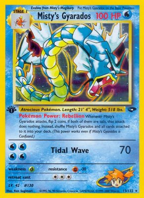 Misty's Gyarados, Gym Challenge