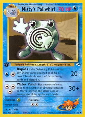 Misty's Poliwhirl, Gym Heroes