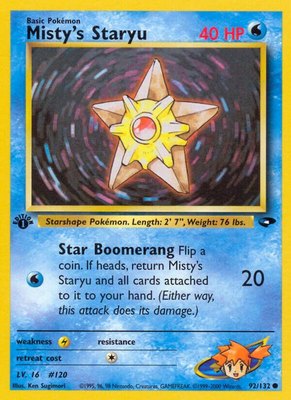 Misty's Staryu, Gym Challenge