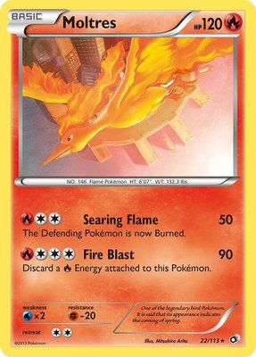 Moltres, Legendary Treasures