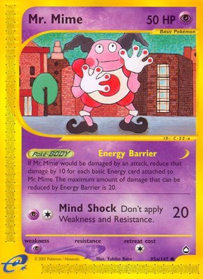 Mr. Mime (95a), Aquapolis