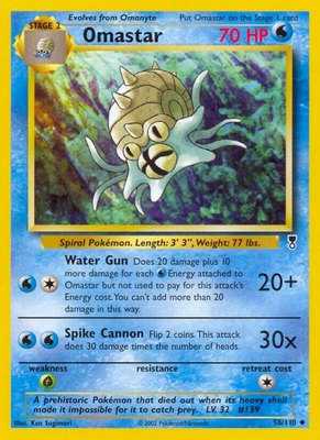 Omastar, Legendary Collection