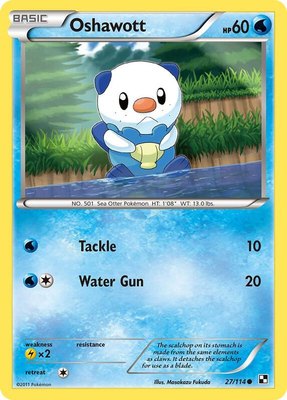 Oshawott (27), Black and White
