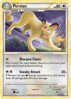 Persian, HeartGold SoulSilver