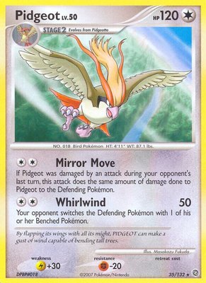 Pidgeot, Secret Wonders