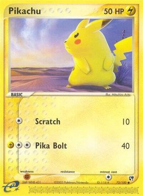 Pikachu, EX Sandstorm