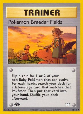 Pokemon Breeder Fields, Neo Revelation