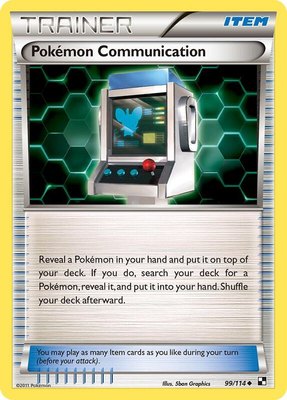 Pokemon Communication, Black and White