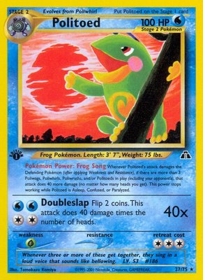 Politoed (27), Neo Discovery