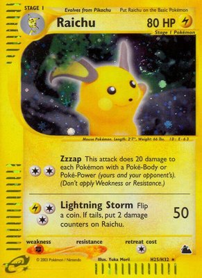 Raichu (H25), Skyridge