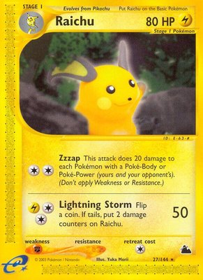 Raichu (27), Skyridge
