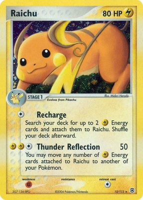 Raichu, EX FireRed & LeafGreen
