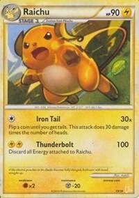 Raichu (#19 Non-Holo), HGSS Trainer Kit: Gyarados & Raichu