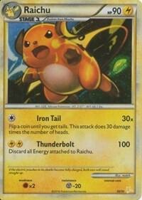 Raichu (#30 Holo), HGSS Trainer Kit: Gyarados & Raichu