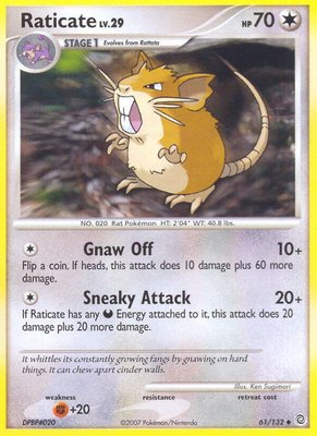 Raticate, Secret Wonders