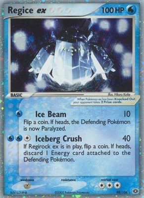 Regice ex, EX Emerald