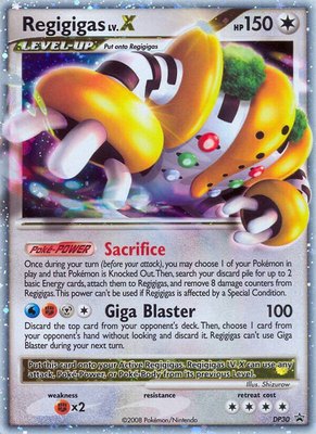 Regigigas LV.X, Diamond and Pearl Promos