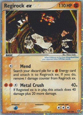 Regirock ex, EX Emerald