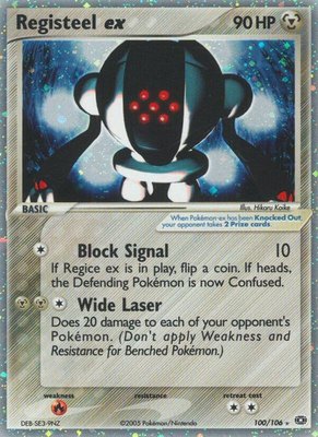 Registeel ex, EX Emerald