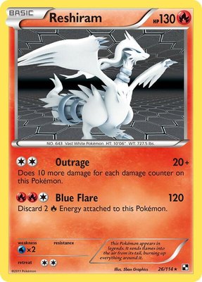 Reshiram, Black and White