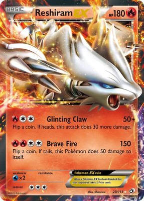 Reshiram EX, Legendary Treasures