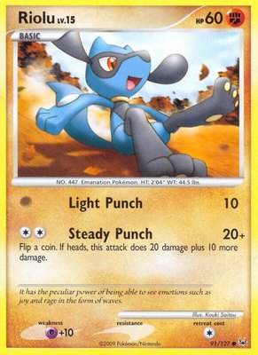 Riolu, Platinum