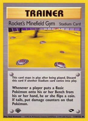 Rocket's Minefield Gym, Gym Challenge