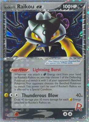 Rocket's Raikou ex, EX Deoxys