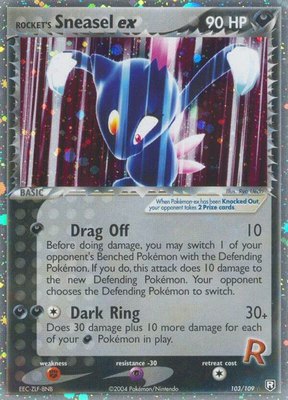 Rocket's Sneasel ex, EX Team Rocket Returns