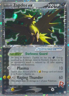 Rocket's Zapdos ex, EX Team Rocket Returns