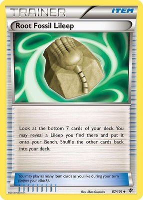 Root Fossil Lileep, Plasma Blast