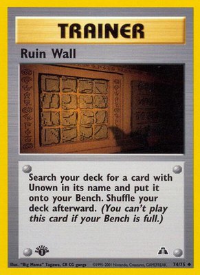 Ruin Wall, Neo Discovery