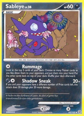 Sableye, Secret Wonders