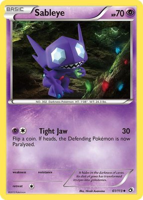 Sableye, Legendary Treasures