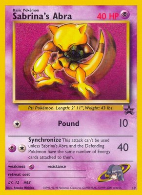 Sabrina's Abra, WoTC Promo