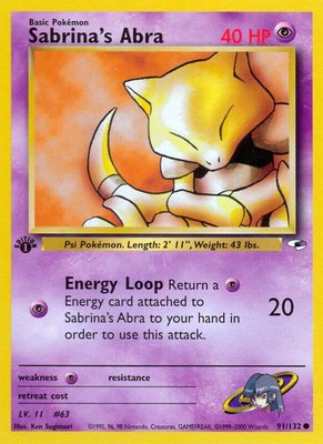 Sabrina's Abra, Gym Heroes